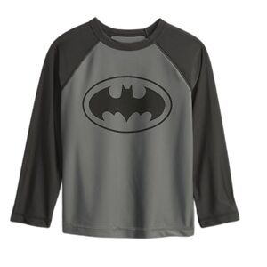 Gap Boys Black and Grey Batman Rash Guard size 3 excellent condition